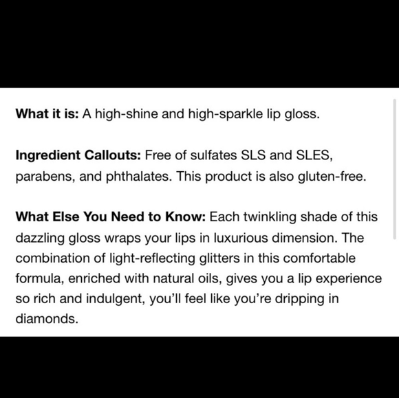 Too Faced Rich & Dazzling Sparkling Lip Gloss - Picture 8 of 14